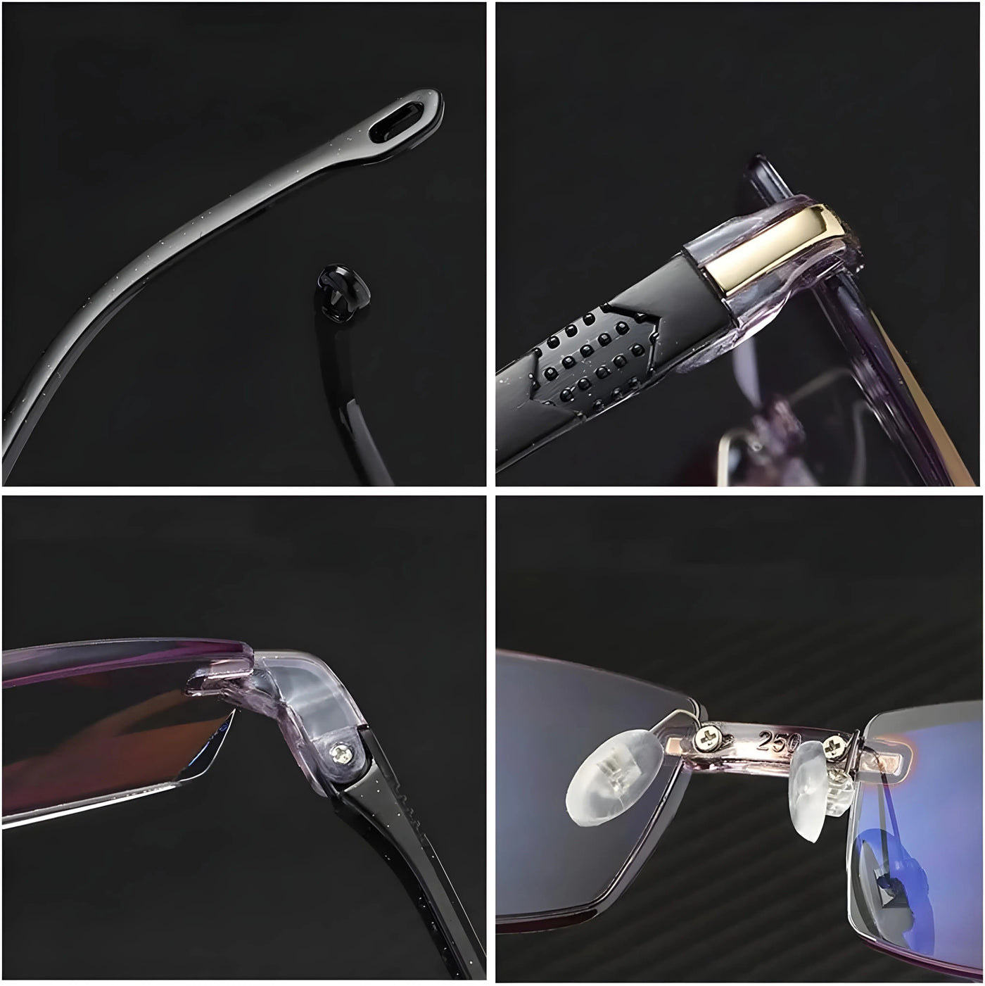 1+1 Gratis | Gleitsichtbrille mit Blaulichtfilter | Anti-Strahlung Lesebrille | Fortschrittliche Gläser für Nah- & Fernsicht | Kratzfest & Leicht