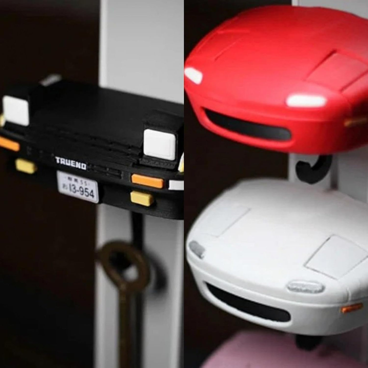 Schlüsselhalter Oldtimer Design | Vintage Wandhalter mit Licht