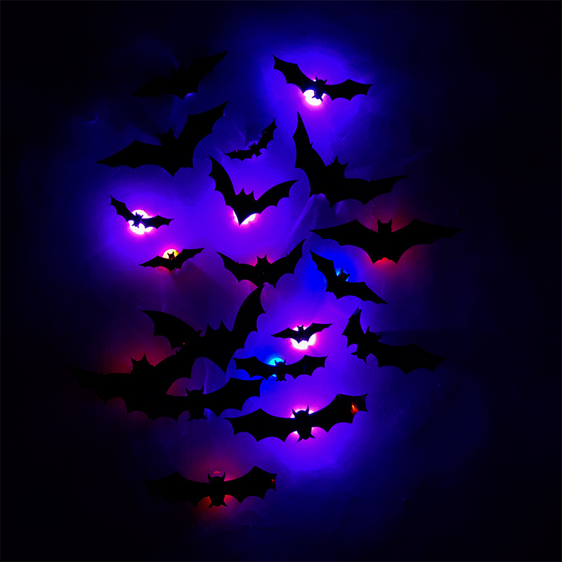 Halloween LED-Leuchten | GruselFlügel™ | Festliche Deko mit Fledermaus-Design | Batteriebetrieben & Wiederverwendbar