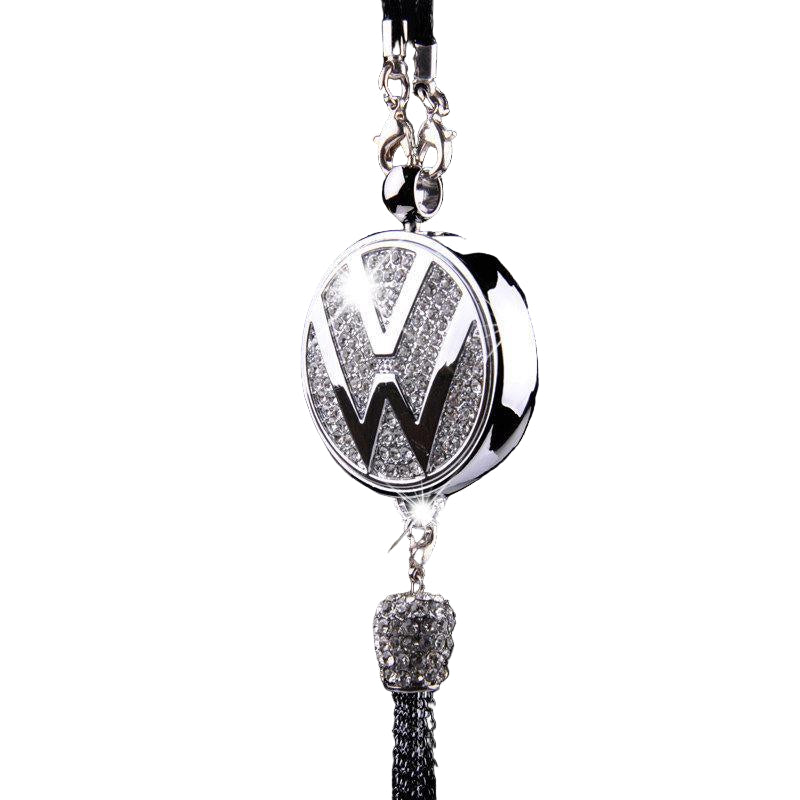 Auto-Logo Parfüm-Anhänger | Kristall & Zinklegierung | Funkelnde Dekoration & Geschenkidee