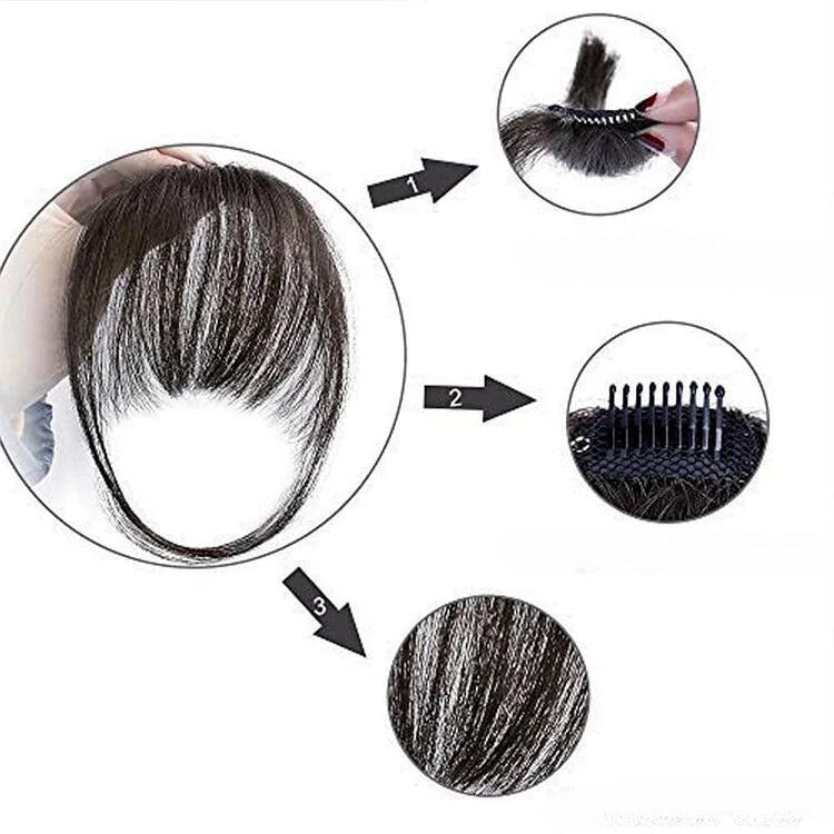 KnallSchnapp™ Frauen Clip Haar Pony