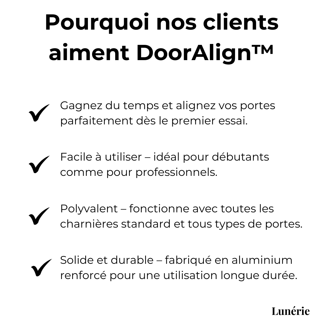 Tür-Ausrichtwerkzeug | Präzise Schranktür-Montage | Verstärktes Aluminium | DIY Möbelmontage leicht gemacht