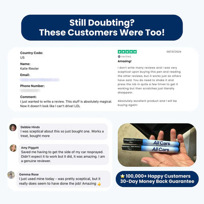 Lackreparatur Stift | Kratzer Entferner für Autos | Polymer Formel | Dauerhafte Reparatur