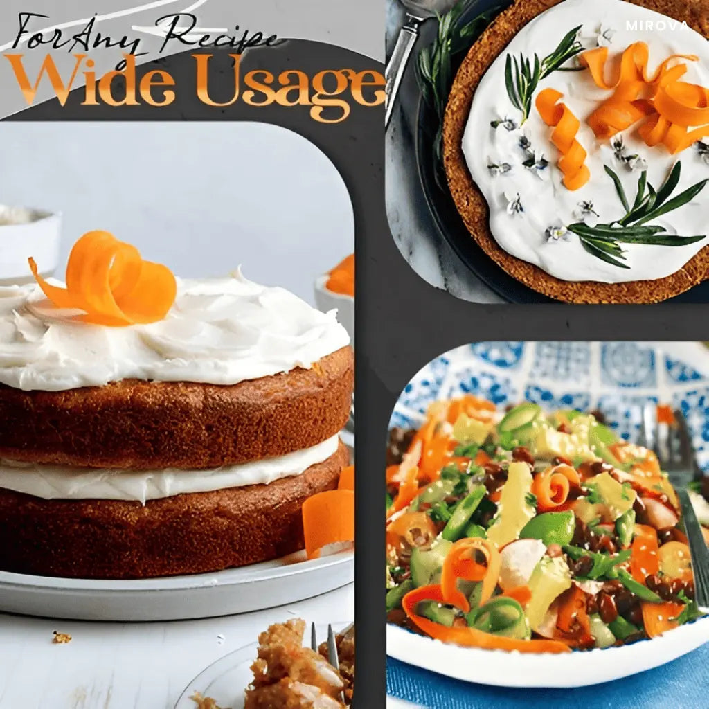 Gemüseschneider & Spiralschneider | Ergonomischer Karotten-Schäler & Curler | Edelstahlklinge