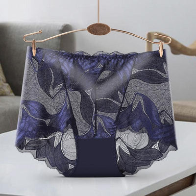 1+2 Gratis | Damen Mid-Waist Panties | Nahtlos Unterwäsche | Unsichtbare Spitze | 3er-Pack