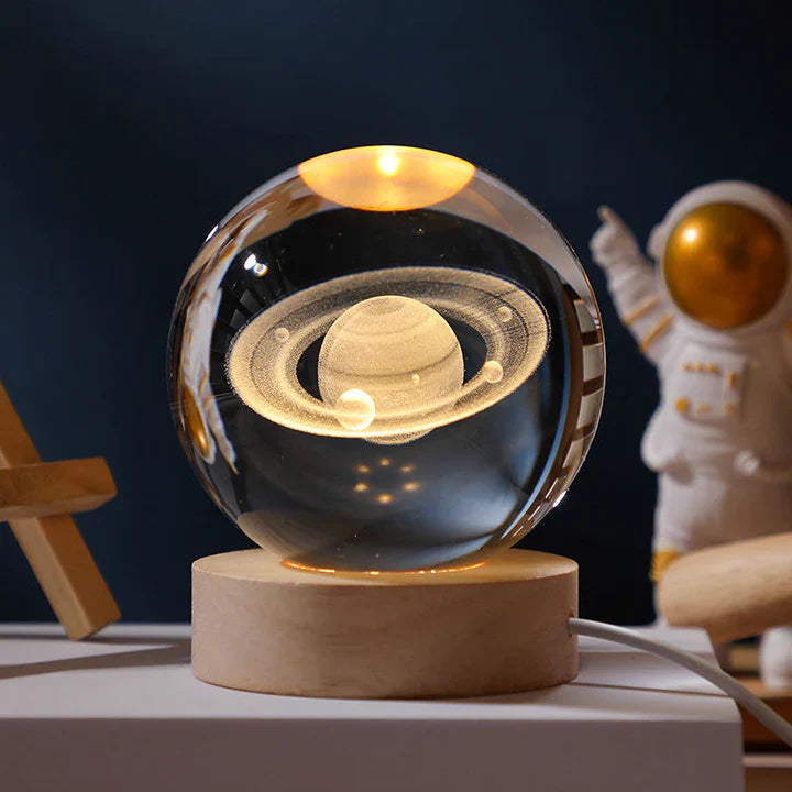 KosmischeSphäre™ 3D-Kristallkugel des Sonnensystems