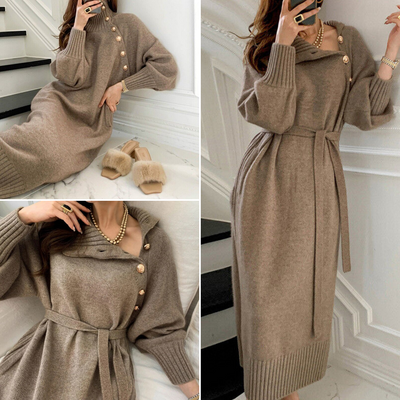 Eleganter Winterkleid für Damen