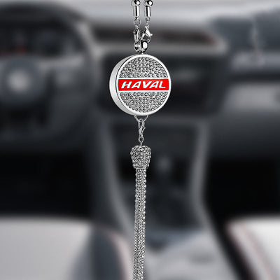 Auto-Logo Parfüm-Anhänger | Kristall & Zinklegierung | Funkelnde Dekoration & Geschenkidee