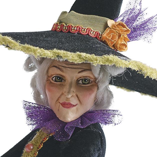 Halloween-Figurine | Handgemachte Hexendekoration | Harz