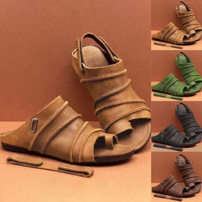 Damen Orthopädische Sandalen | Haltungskorrektur & Schmerzlinderung | Leder | Bequem & rutschfest