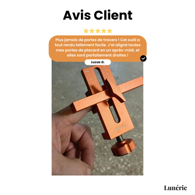 Tür-Ausrichtwerkzeug | Präzise Schranktür-Montage | Verstärktes Aluminium | DIY Möbelmontage leicht gemacht