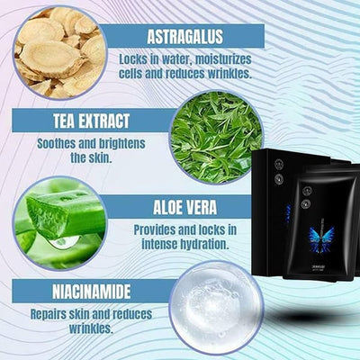 Anti-Falten Hebestreifen | Sofort-Effekt für Gesicht & Augen | Pflanzliche Essenz | Unsichtbar & Atmungsaktiv