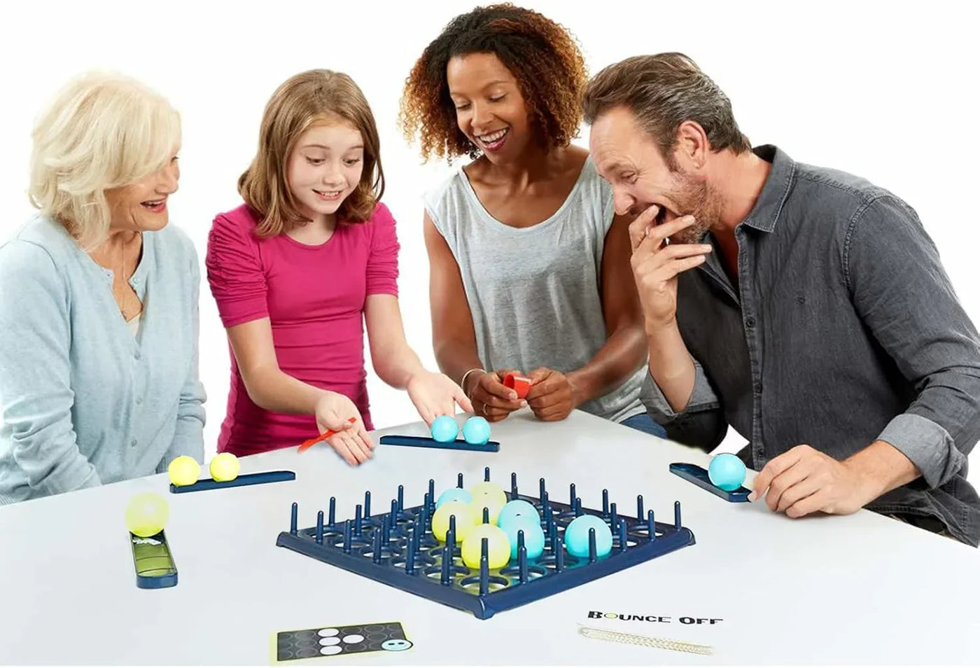 Sprungball Brettspiel | Interaktives Familienspiel | Fördert Motorik & Konzentration