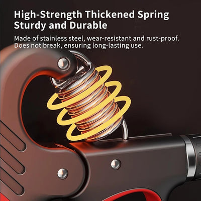 Handtrainer mit Zähler | Verstellbarer Widerstand | Griffkraft- & Unterarmtraining | Kompakt & Ergonomisch