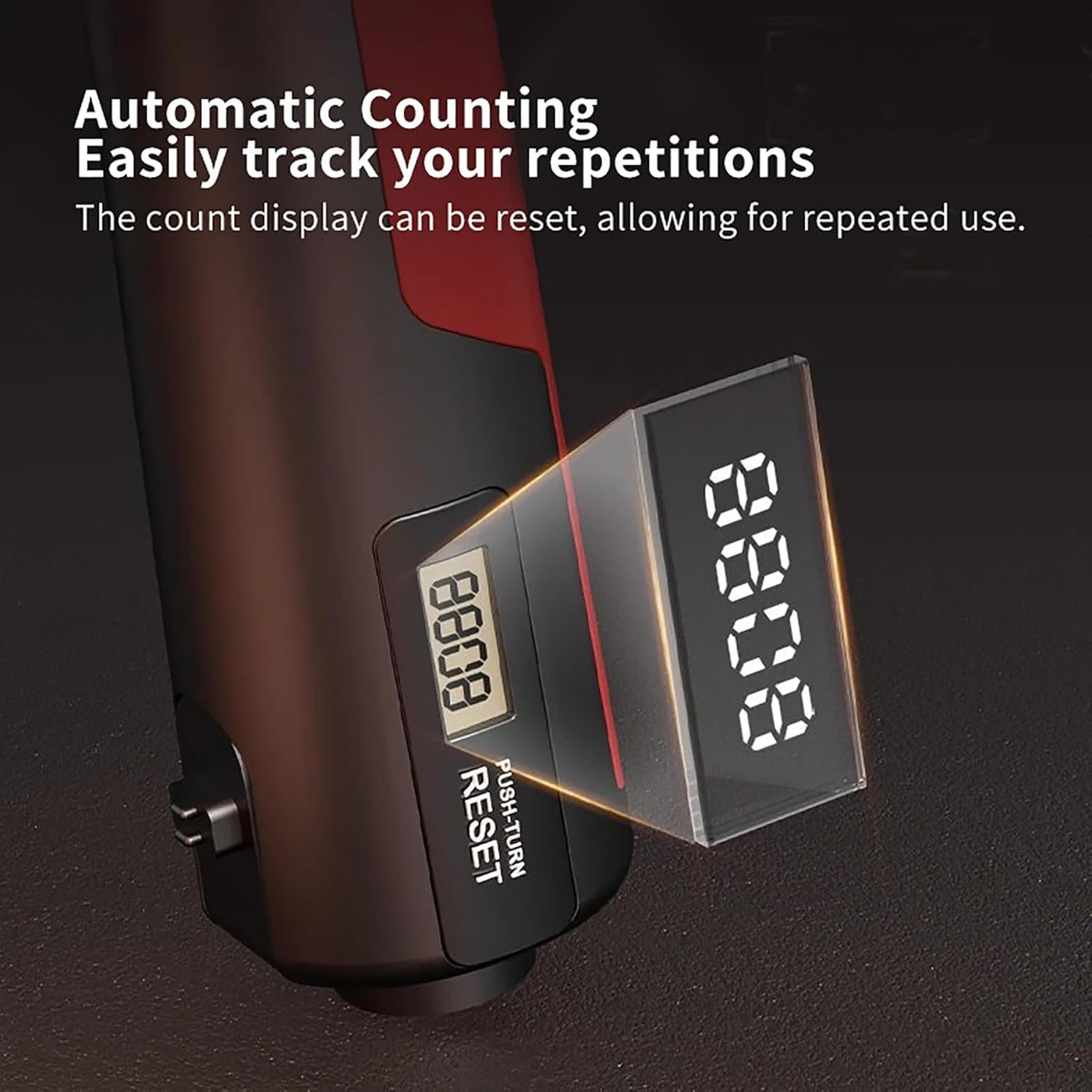 Handtrainer mit Zähler | Verstellbarer Widerstand | Griffkraft- & Unterarmtraining | Kompakt & Ergonomisch