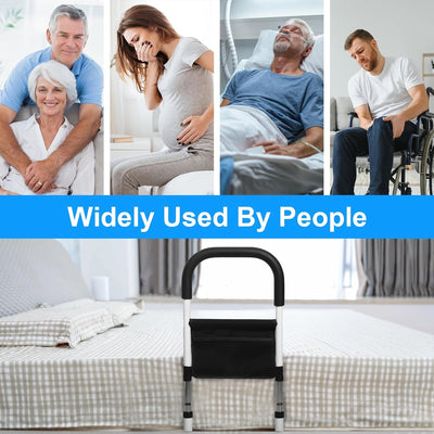 Bettstütze für Senioren | Höhenverstellbar | Rutschfester Griff & Aufbewahrungstasche