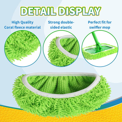 2+2 Gratis | Wiederverwendbare Mopps für Swiffer Sweeper™ - Langfristige Reinigung für alle Oberflächen