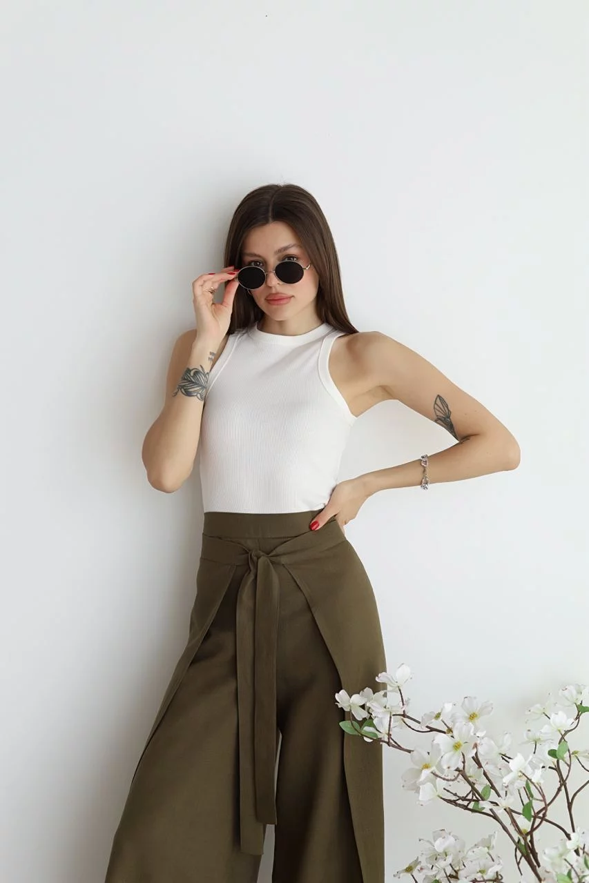 Greta™ Lose Leinenhosen