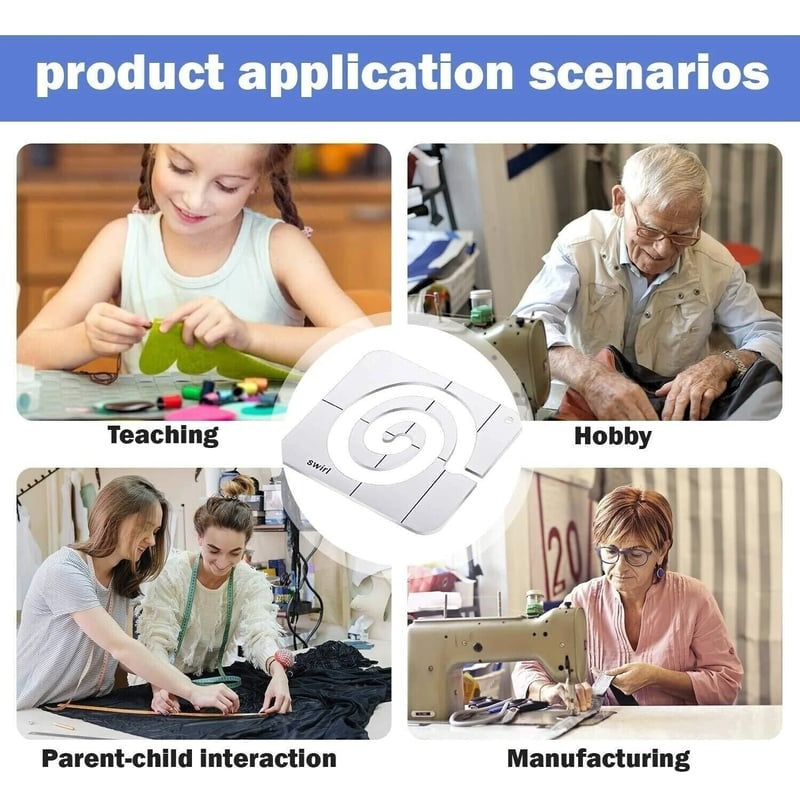 Quilt Schablonen-Lineal Set | 11 Acryl Nähvorlagen | Präzisions-Nähwerkzeug