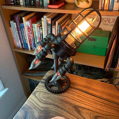 RaketenGlühen™ Dampfpunk-Raketenlampe