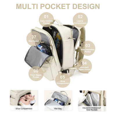 Wasserfester Reise-Rucksack für Damen