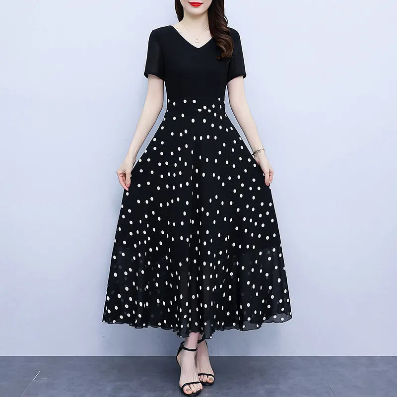 Claudia | Zeitloses Frühlingsblumen Damenkleid