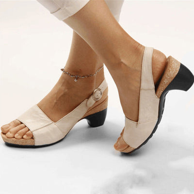 Bequeme elegante Schuhe mit niedrigem dicken Absatz (🔥KAUF 2 GRATIS VERSAND)