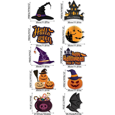 GespenstischesWillkommen™ Doormort Halloween Türhänger Set - 3/10tlg.
