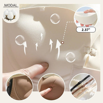 Damen BH mit Frontverschluss | Push-up Effekt | Rutschfest & Atmungsaktiv | Verstellbare Träger