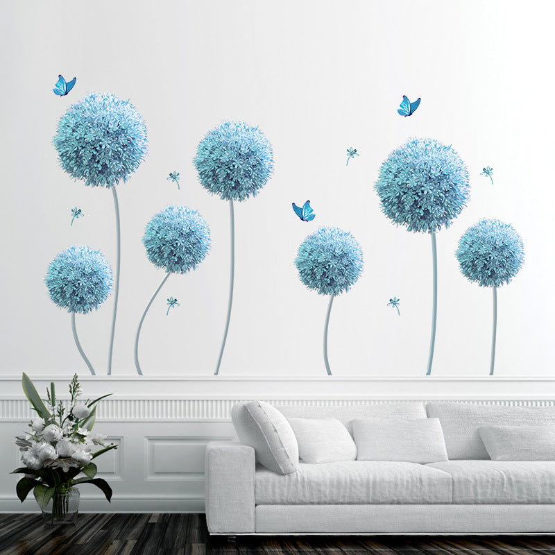 Blume Kreative Wanddekoration | 3D Effekt | Selbstklebend & Wiederverwendbar | PVC Wandsticker Set
