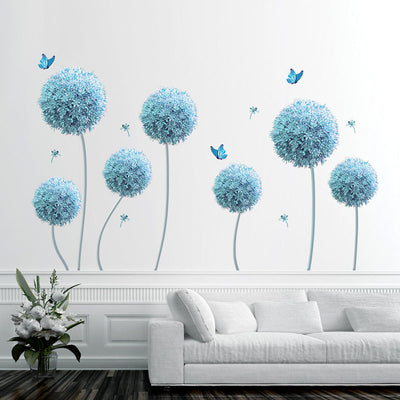 Blume Kreative Wanddekoration | 3D Effekt | Selbstklebend & Wiederverwendbar | PVC Wandsticker Set