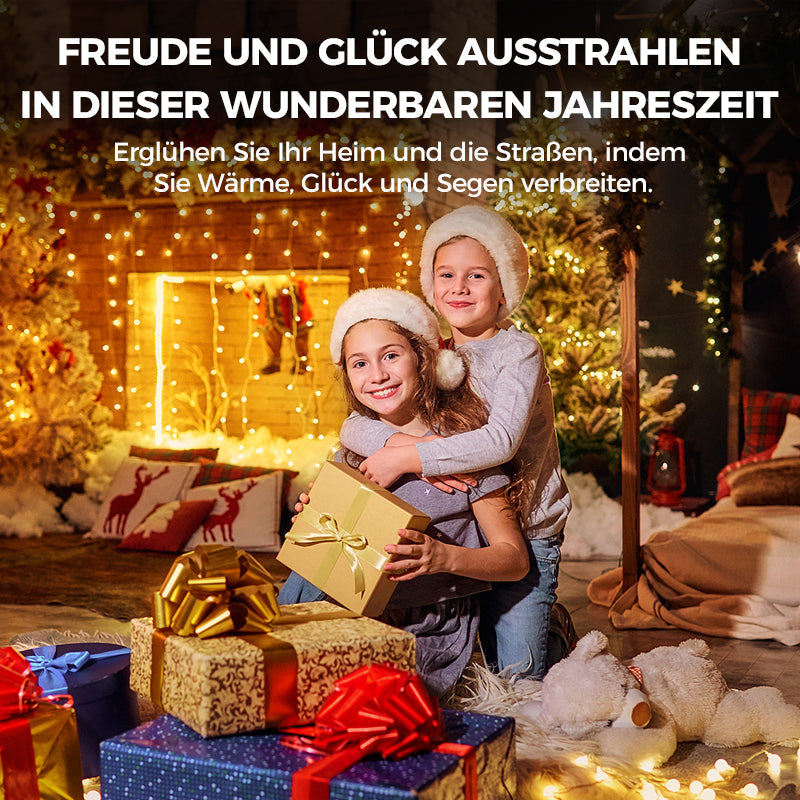 Weihnachtsdekoration | WeihnachtsCharme™ | Funkelnde LED Ornamente | Festlicher Glanz & Wiederverwendbar