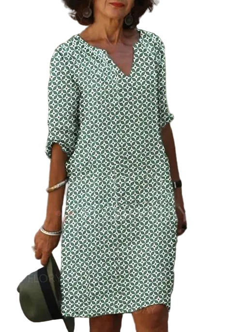 Damen Midikleid Hélène | Leicht & Fließend | Elegantes Sommerkleid | Atmungsaktiv & Bequem