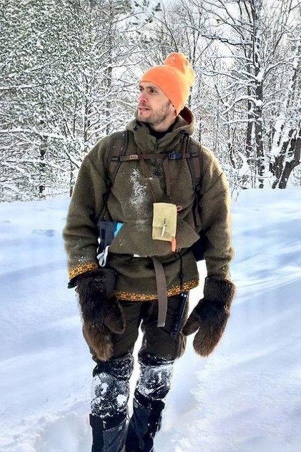 Herren Outdoor-Anorak | Winddicht & wasserabweisend | Robuste Wollmischung | Winterjacke für Outdoor