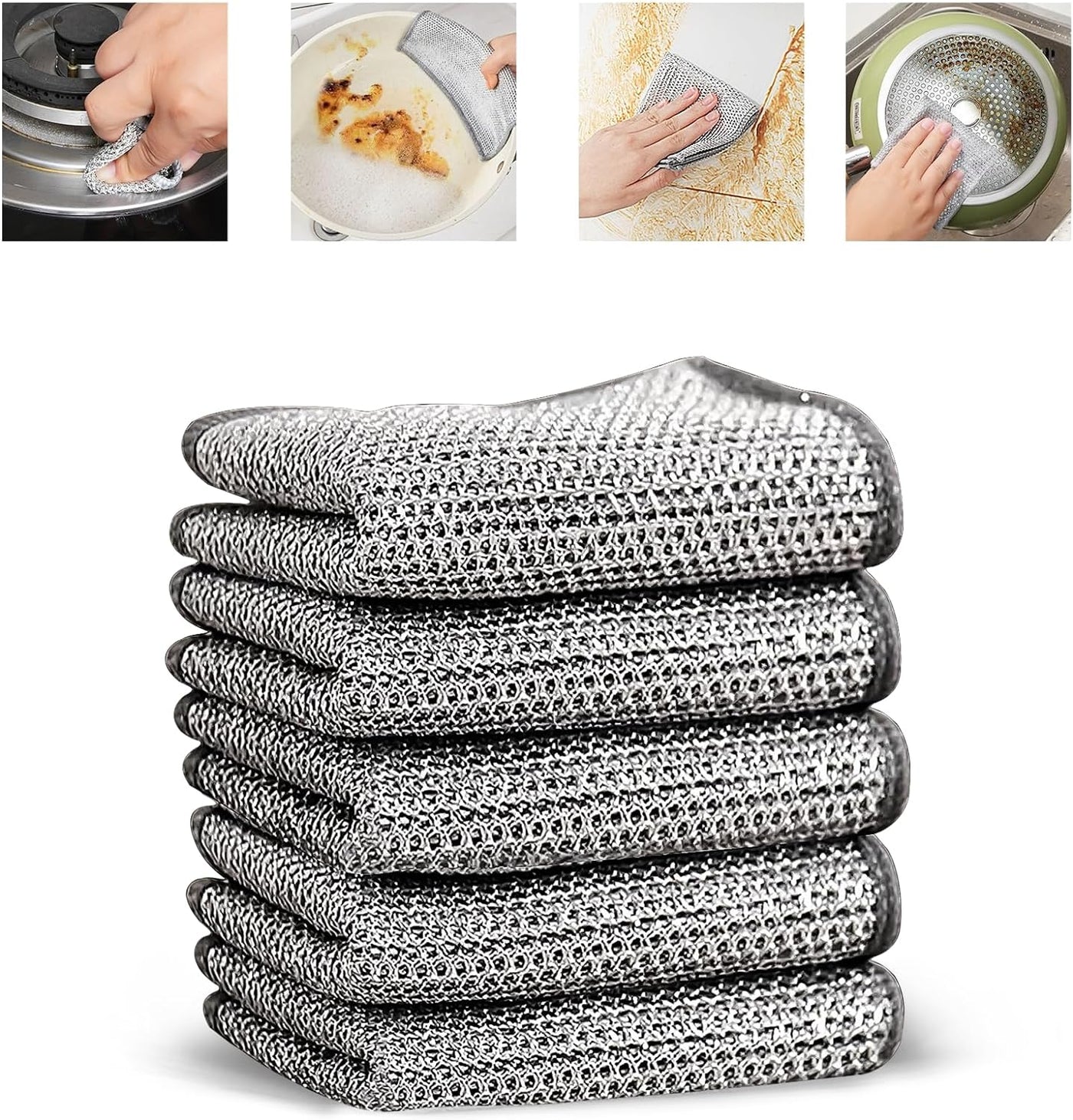 MetallSchrubben™ Metalldraht-Reinigungstuch (5+5 gratis)