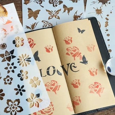 DIY Schwamm-Finger-Mal-Set | 20 Farben | Kinder Bastelset mit Schablonen & Stempelkissen