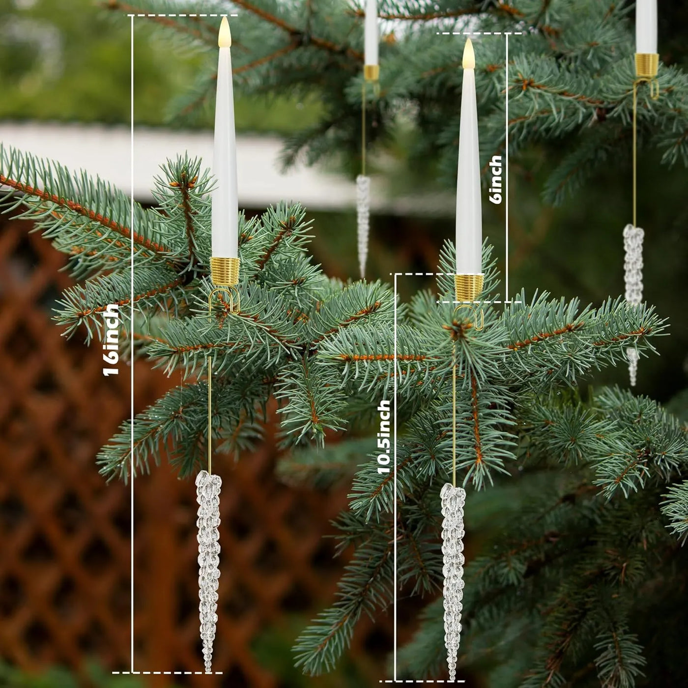 Weihnachtsbaum LED-Kerzen Set | 12 Stück mit Fernbedienung & Timer | Warmweißes Flackern | Flameless & sicher