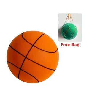 Weich & Leise Basketball | PU-Schaum Indoor-Ball | Geräuscharm, Möbelfreundlich & Federnd | inkl. Netztasche