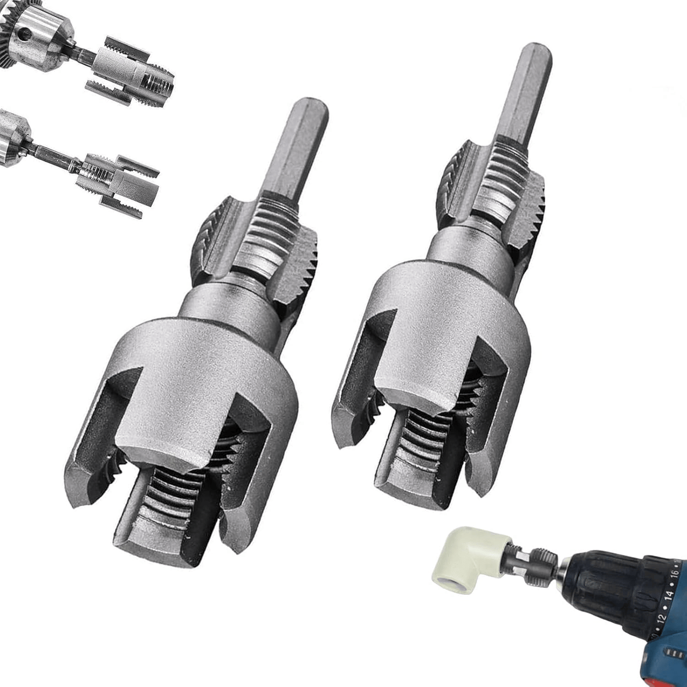 Rohrgewindeschneider | Innen- & Außengewinde | 40Cr Legierter Stahl | Für PVC & PPR Rohre