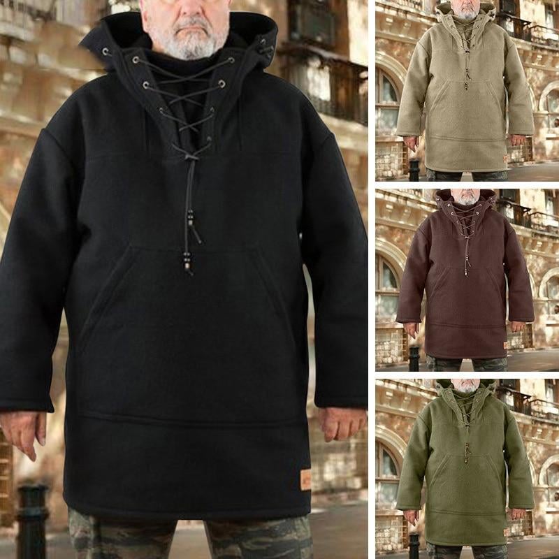 Herren Outdoor-Anorak | Winddicht & wasserabweisend | Robuste Wollmischung | Winterjacke für Outdoor