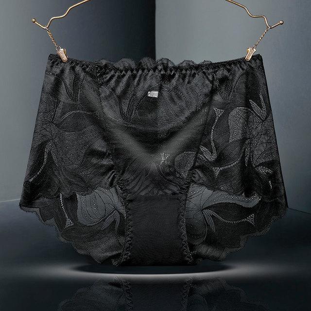 1+2 Gratis | Damen Mid-Waist Panties | Nahtlos Unterwäsche | Unsichtbare Spitze | 3er-Pack