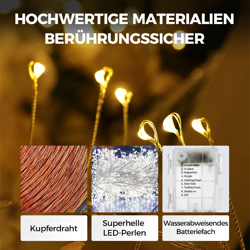 Weihnachtsdekoration | WeihnachtsCharme™ | Funkelnde LED Ornamente | Festlicher Glanz & Wiederverwendbar