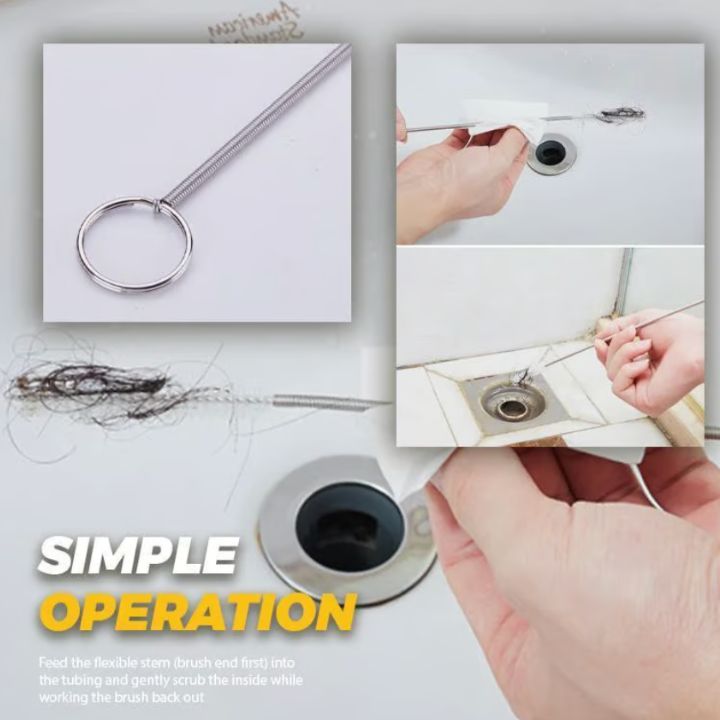 Reinigungsset Kühlschrank & Abfluss | Flexible Bürste & Sprühflasche | Hygienische Tiefenreinigung