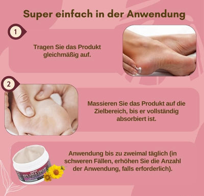 1+1 Gratis | Medizinische Fußpflegecreme | Gegen Pilz, Ekzeme & rissige Haut | Regenerierend, feuchtigkeitsspendend & mit Arnika