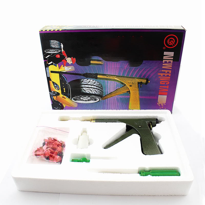 Reparaturset für Tubeless Reifen | Automatisches Pannenset mit Pilzstopfen | Kompakt & Tragbar