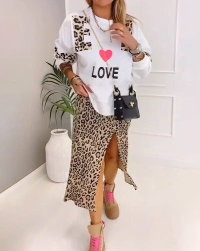 Lilly | Pullover Mit Leopardenmuster