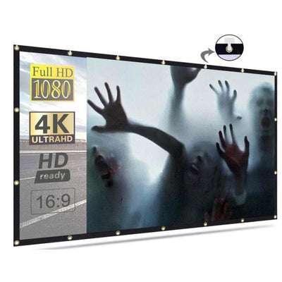Halloween Projektor mit Leinwand & Stativ | Holografische 3D-Videos | LED wetterfest | Für Halloween & Weihnachten