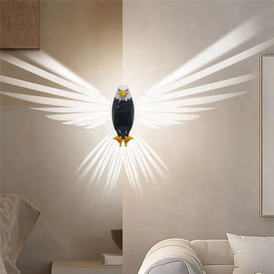 Wandlampe Adler | 3D LED Licht aus PETG | Symbol für Stärke & Freiheit | Dekolicht USA Design