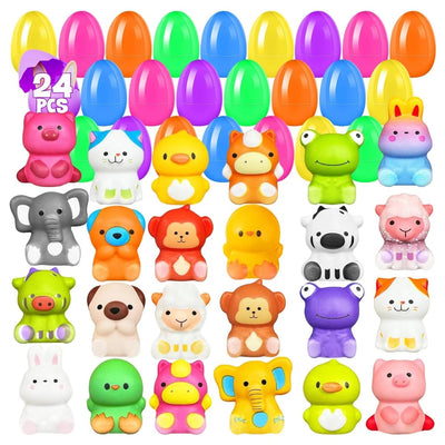 🔥Ostern Beste Geschenk 50% RABATT-🎁24 STÜCKE Gefüllte Oster Eier Langsam Aufsteigende Squishy Spielzeuge