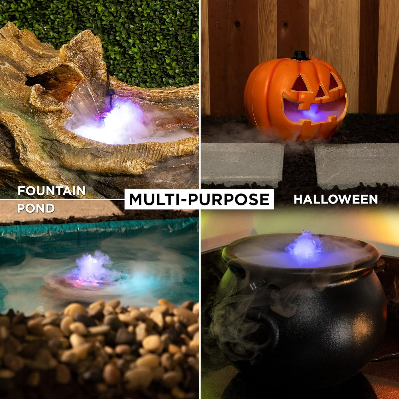 Mini Nebelmaschine | MystikNebel™ | Bezaubernder LED-Nebeleffekt | Für Brunnen, Deko & Aromadiffuser